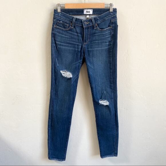 Paige Verdigo Ultra Skinny‎ Distressed Jeans - Picture 2 of 7